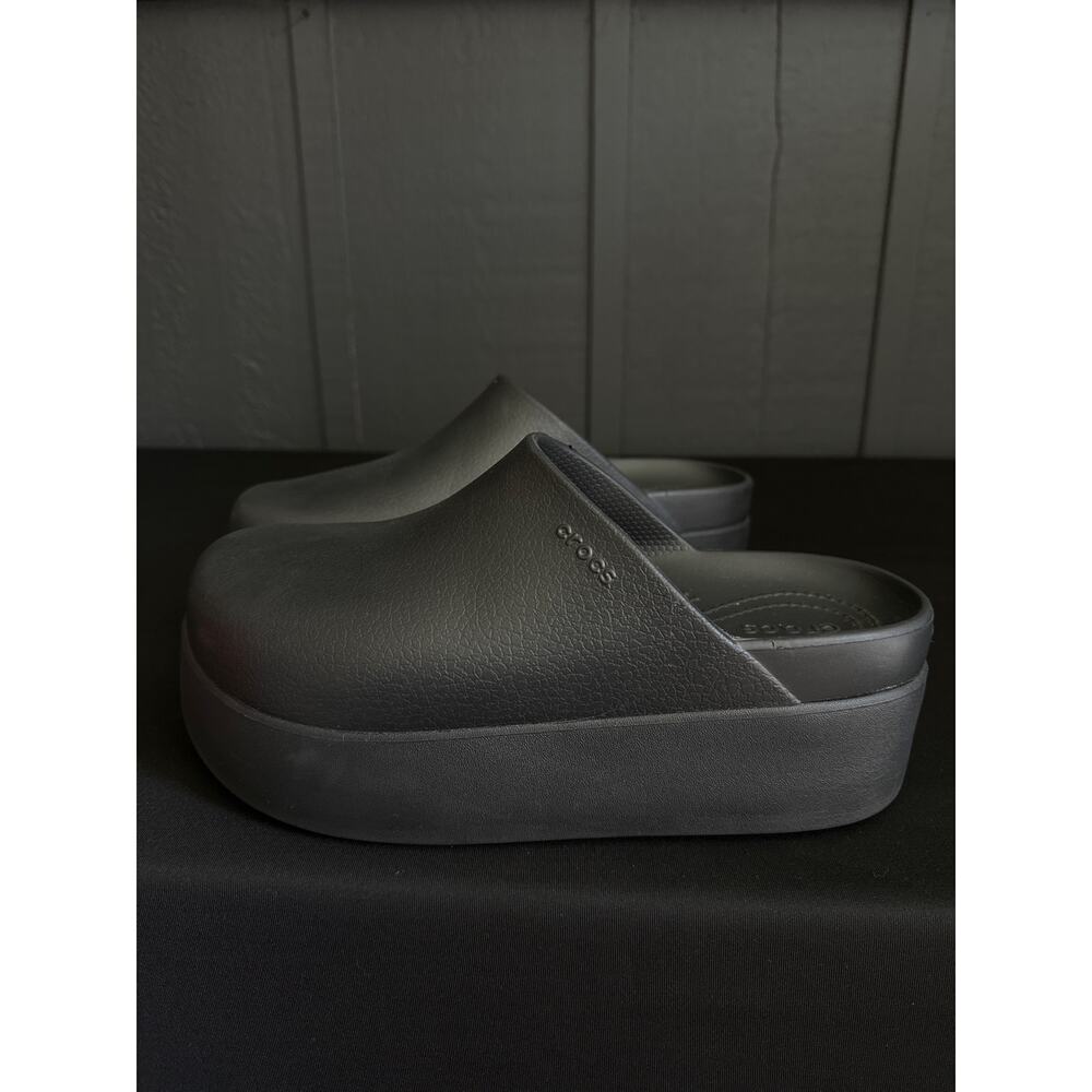 Crocs Dylan Platform Clog Slip On Black Mules Shoes Size 10 - Picture 7 of 16